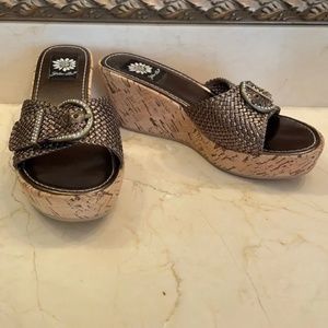 YELLOWBOX Bronze Wedges - size 7.5